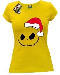 Halloween Santa Claus - koszulka damska żółty