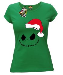 Halloween Santa Claus - koszulka damska zieleń