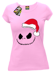 Halloween Santa Claus - koszulka damska jasny róż