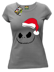 Halloween Santa Claus - koszulka damska szara
