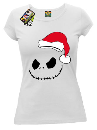 Halloween Santa Claus - koszulka damska biała