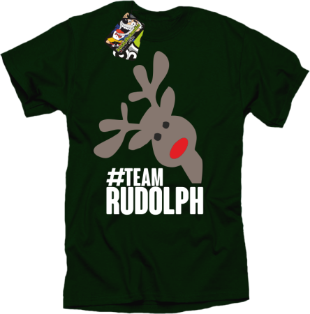 #TeamRudolph ART - koszulka męska świąteczna