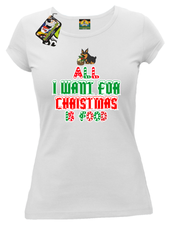 All I want for Christmas Dog - koszulka damska świąteczna
