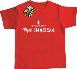 Perfekcyjna PANI CHAOSU - Koszulka dziecięca czerwona 