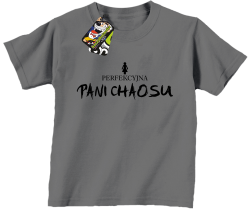 Perfekcyjna PANI CHAOSU - Koszulka dziecięca szara 