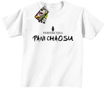 Perfekcyjna PANI CHAOSU - Koszulka dziecięca biała 