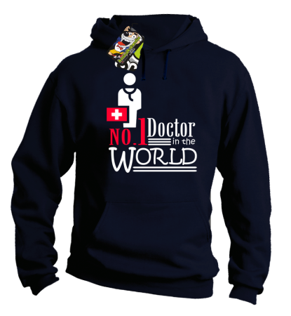 No1 Doctor in the world - Bluza męska z KAPTUREM