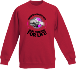 Father & daughter best friends for life - Bluza dziecięca STANDARD red